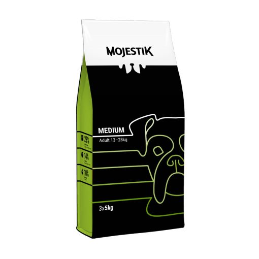 Mojestik Medium Adult 15 kg - Kutyatáp felnőtt kutyáknak 13-28 kg