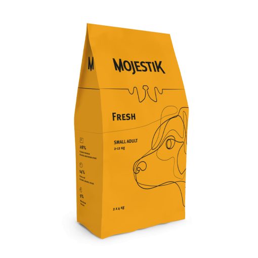 Mojestik Fresh Small Adult 8 kg - gabonamentes felnőtt kutyatáp kistestű kutyáknak