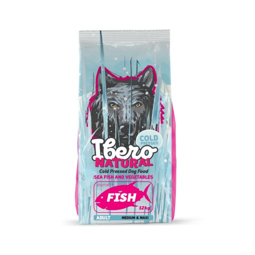 IBERO NATURAL HIDEGEN SAJTOLT HALAS, GABONAMENTES SZUPERPRÉMIUM KUTYATÁP M/L 12 kg - FELNŐTT KUTYÁKNAK