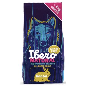   IBERO NATURAL NYULAS, GABONAMENTES SZUPERPRÉMIUM KUTYATÁP M/L 12 kg - FELNŐTT KUTYÁKNAK