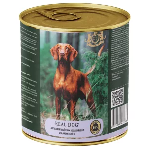   REAL DOG SP nedves kutyaeledel 800 g – Marha- és nyúlhússal felnőtt kutyáknak