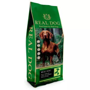   REAL DOG SP Puppy All Breeds Lamb, Pork & Buffalo with Brown Rice 12 kg – Prémium száraztáp bárány-, sertés- és bivalyhússal kölyökkutyáknak